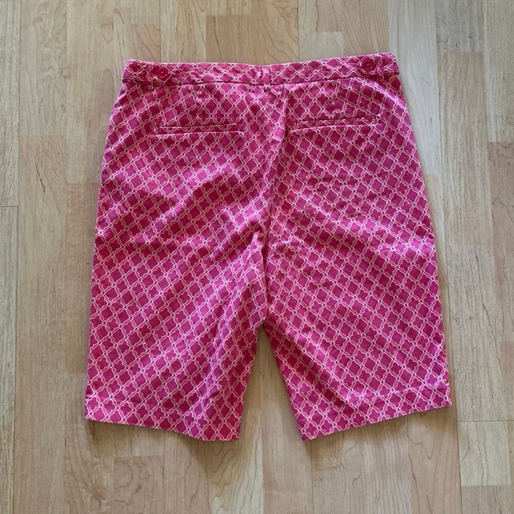 *Laundry By Shelli Segal Pink Bermuda Shorts Sz 8 - Picture 2 of 3